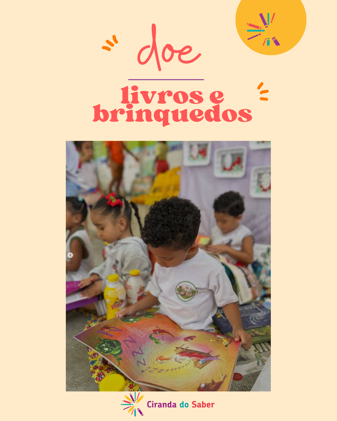 doe livros e brinquedos ciranda do saber